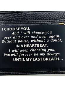 Christmas Gifts For Men, Anniversary Card Gifts For Husband, I Choose You, Gifts For Husband From Wife, Groom's Gifts For Men, Romantic Gifts For Him, Fathers Day