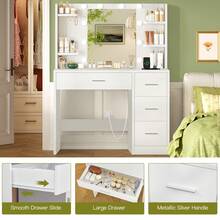 Vanities & Vanity Benches - Black - View 5
