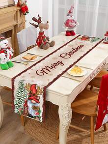 Sapin de Noël nain à cadre rouge