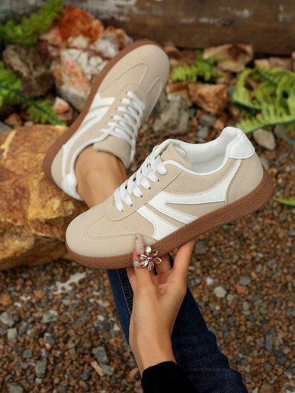 Women's Casual Versatile Leopard Print Accent Sneakers, Fashion Eye-Catching Comfortable Durable Rubber Soft Sole Athletic Shoes, Breathable Lightweight Patchwork Sports Shoes For Women