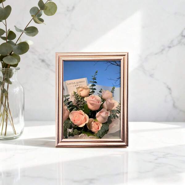 1pc European/American/Middle Eastern Style Decorative Photo Frame (Photo Paper Included, Random Delivery) Suitable For Home, Bedroom, Dining Room, Home Decor