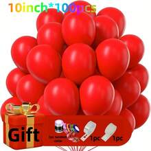 100pcs/40pcs 10-Inch Macaron Color Latex Balloons, Suitable For Birthday Decoration, Holiday Party, Wedding Decoration, Retirement Party, New Year Decoration, DIY Decoration, And Various Occasions