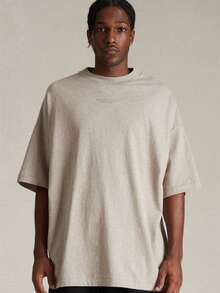 Fear Of God Essentials Tee 'Core Heather' Men T-Shirt - Bronze - View 1