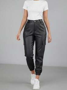 Jogger vinipiel negro - Negro - Ver 1
