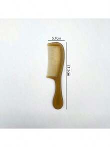 1/2pcs Minimalist Hair Brush, Suitable For Men & Women, Detangling Comb For Home, Travel, Outdoor Activities - Tan - View 4