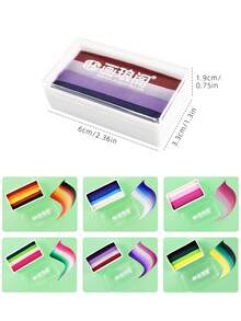 Paleta de tinta profissional para pintura artística, arco-íris, à base de água, 30g/unidade. Lavável, a cor permanece no lugar sem borrar. Ideal para pintura de Halloween, criação artística DIY, festas à fantasia e projetos de pintura faça você mesmo. - 30G - Ver 2