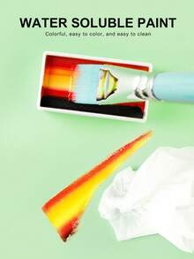 Paleta de tinta profissional para pintura artística, arco-íris, à base de água, 30g/unidade. Lavável, a cor permanece no lugar sem borrar. Ideal para pintura de Halloween, criação artística DIY, festas à fantasia e projetos de pintura faça você mesmo. - 30G - Ver 4