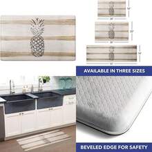 SoHome Cozy Living Rustic Farmhouse Themed Anti-Fatigue Kitchen Mat, Barnwood Home Sweet Home, 17.5"x30"(18" x 55" Pineapple) - Tipo 11 - Ver 1