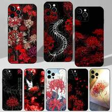 Ghoul Red Spider Lily Tokyo Case For  16,15,17,14,13,12,11 Plus,Pro Max,XS,X,XR,SE,Mini,8,7 Soft Silicone Black Cover.Holiday Phone Accessories. 16 Pro Max Case 14 Cases 17 Pro Case Y2k Phone Case Bear Phone Case Fall Phone Cases 14 Case For 17 Pro Max Cute Phone Cases Family Pink Phone Case Cover 17 Pro Max 17 Pro Max Case Fundas Rilakkuma - Z8 - Xem 1
