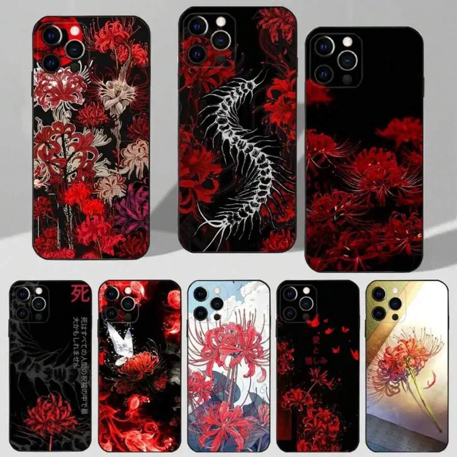 Ghoul Red Spider Lily Tokyo Case For 16,15,17,14,13,12,11 Plus,Pro Max,XS,X,XR,SE,Mini,8,7 Soft Silicone Black Cover.Holiday Phone Accessories. 16 Pro Max Case 14 Cases 17 Pro Case Y2k Phone Case Bear Phone Case Fall Phone Cases 14 Case For 17 Pro Max Cute Phone Cases Family Pink Phone Case Cover 17 Pro Max 17 Pro Max Case Fundas Rilakkuma - Z8 - Xem 1