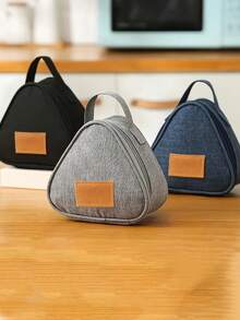 1pc Thickened Aluminum Foil Insulated Lunch Bag, Portable Reusable Lunch Bag