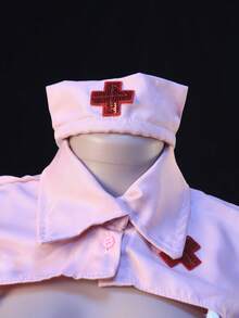 Sweetheart Nurse Lingerie Set - Adjustable Tie Babydoll & Backless Mini Skirt | Easy Access Playsuit - 粉色 - 查看 4