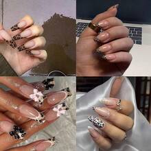 Leopard & Cheetah Print Nail Foils - Transfer Art Foil Stickers - Winter Nail Decorations - Laser Starry Sky Paper Manicure Accessories For Women - 1 Box{Inchcolorinch:InchLeopard Print 01inch} - 豹紋 01 - 查看 3