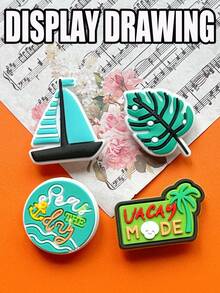 21 PCS Refreshing Summer Collection, A Summer Beach-Themed Shoe Accessory Set Featuring Designs Such As Diving Gear, Water Droplets, Ice Cream, Soda, Beach Pants, Etc. With Refreshing Patterns. PVC Shoe Accessories For Summer Holidays, Party Gifts, Colorful DIY Decorations, Fashionable Accessories And Handicrafts - Bright Mixed Colors And Fun Designs, Ideal Gifts For Adults.