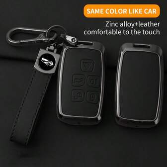 Bilnyckelfodral i zinklegering för Land Rover Range Rover Sport Evoque Discovery 4 Freelander Velar Jaguar XE XJ XF