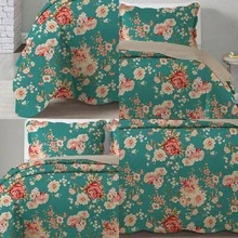 3-Piece Queen Size Bedspread Set, Patchwork Quilt, Ultra Double-Sided - 查看 2