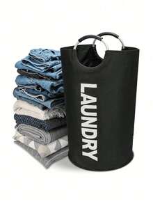 Clothes Basket, Laundry Basket, Gift Basket, Dirty Clothes Basket, Dirty Clothes Hamper, Storage Box, Storage Basket, Organizing Basket, Foldable, Portable And Space-Saving, Soft, Durable And Sturdy, With Handles - Random Styles - View 3