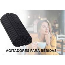 1000 Agitadores Para Bebidas de 13 cm x 0.25 cm (diámetro exterior) De Plástico Polipropileno Tierra Sana - 1 - Ver 3