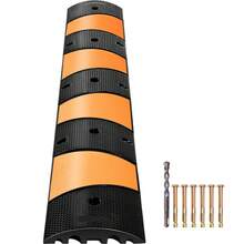 Tope de velocidad de goma, 1 paquete de 2 canales, tope de velocidad modular de 72,8 pulgadas de largo, capacidad de carga nominal de 22000 libras, tope de velocidad de garaje de 72,8 x 12,2 x 2,2 para entrada de grava de hormigón de asfalto-6 pies - 1 paquetes de 2 canales 72,8 pulgadas - Ver 8