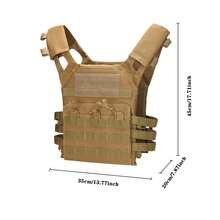 BABONA 1pc Multi-Functional Expandable Convenient Military Training/Team Training Tactical Vest, Lightweight Airsoft Vest, Breathable Paintball Vest (Green) (Khaki)