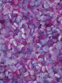 100 pezzi 2*4mm Perline di vetro bicolore a occhio di gatto, confezione per accessori fai-da-te per braccialetti, forniture per gioielli e artigianato, parti all'ingrosso - Multicolore - Visualizzare 14