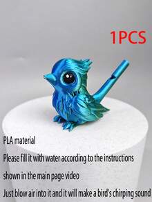 1pc Singing Bird 3D Printed, Blow To Make Bird Sounds After Filling With Water, Perfect Gift For Back To School, Graduation, Birthday (Random Bird Eye Color) - Multicolor - View 17