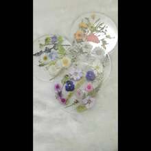 Đế lót ly trong suốt 2D, đế lót ly in hình nhiều màu sắc, quà tặng Ngày Valentine, đám cưới, sinh nhật, trang trí bàn, thiết kế nghệ thuật hoa dại, họa tiết phẳng 2D, đồ trang trí nhà cửa & đồ dùng tiệc tùng, quà tặng cá nhân hóa dành cho bạn bè nữ (có thể bóc lớp đế) - Nhiều màu - Xem 5