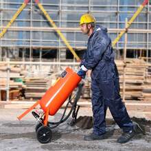 Chorro  de alta resistencia de 10 galones, chorro de alta presión de 60-110 PSI, tanque de chorro abrasivo portátil, kit de chorro de aire con 2 boquillas de cerámica y manguera de 7.5 pies para eliminación de manchas, óxido y pintura - 10 galones - Ver 1
