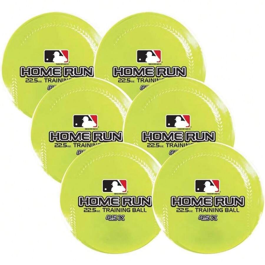 Franklin Sports MLB - Pelotas de béisbol/Softball con Peso – Paquete de 6 – 12 onzas, 17 onzas o 23 onzas – Bolas Pesadas para Golpear, batear y Practicar Control de Lanzamiento - 24 Onzas - Ver 1