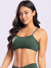 Set Of 2 Backless Sports Bras For Gym/Fitness, Double Space For Padding, Thin Straps, Compression Spandex, Running - Multicolor - View 2