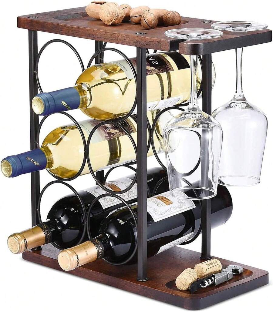 Tabletop Wine Racks - 黑色 - 查看 1