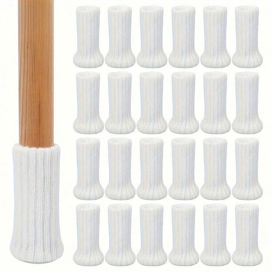 24 peças de meias elásticas para pernas de cadeira, protetores de piso com almofadas antiderrapantes, conjunto de capas grossas para pernas de cadeira, protetores de carpete para pernas de móveis, pontas de vinil para pernas, protetor de pernas de móveis muito pequenos, pernas de móveis ajustáveis, almofada antiderrapante para pernas de sofá, capa para pernas de móveis, inserções retangulares para pernas de móveis
