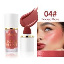Julystar 1pc Dual-Use Lip & Cheek Cream Blush, Portable Matte Nude Face Contour Liquid Blush, Daily, Party, Stage Makeup, Christmas Holiday Facial Cosmetics - 彩色 - 查看 14