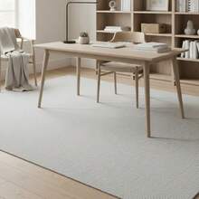 1PC Machine Washable Large - Size Modern Light Beige Textured Pattern Area Mat Rug Indoor Living Room Dining Room Decorative Rug With Stylish Light Beige Textured Pattern Design Durable Easy Clean Floor Mat For Home Decoration Kitchen Rug