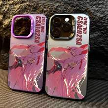 Anime Zero Two Phone Case Covercompatible with  16 e 15 14 13 12 11 Pro Max Plus Mini X XS XR SE 2020 2022  02,Covercompatible with  17 Hülle, 17 pro Hülle, 17 promax Hülle