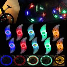 10 Pcs Luces para Radios de Bicicleta,Luz Decorativa de Radios de Bicicleta,3 Modos 4 Colores Diferentes,IP65,Decoración y  para Ciclismo Nocturno,Accesorios para Bicicleta - de colores - Ver 9