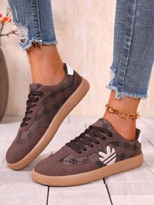 Color Block Sneakers - Color Block Casual Sneakers - Lace-Up, Lightweight, Soft Sole - Walking, Skating, Daily Wear - Women's - Comfortable, Fashionable, Versatile - Step Into Style And Comfort