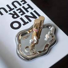 1pc Modern Jewelry Organizer - Elegant Necklace, Bracelet And Earring Display Stand - Sturdy ABS Resin Tray - Perfect Gift For Men & Women, Suitable For Christmas, Birthday, Wedding, Valentine's Day - Can Be Used To Decorate Vanity, Office Desk And Parties - Jewelry Storage Tray