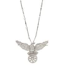 Vintage Gothic Black Crow Pendant Women's Necklace, Dark Viking Mysterious Symbol Necklace - 黑色 - 查看 5