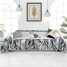 Cubiertas para Sofá Seccional: Cobertura para Sofá Moderna y Ultra Suave con Estilo Boho Jacquard con Borla, Impermeable Manta Antideslizante y Anti Arañazos para Perros (A-Buckman, 180cm X 340cm) - A-Buckman - Ver 11