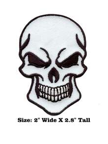 1PC Halloween Reaper Dabbing Embroidered Iron On Patch - Multicolor - View 9