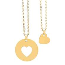 Set de Collares Madre e Hija para compartir Regalo para Mama - Collar dúo Corazón - Set Mama e Hija (adulta o adolescente) - Chapa de Oro Calidad Premium - Elegantia Jewelry (Mama e Hija, Chapado en oro) - Mama e Hija - Ver 12