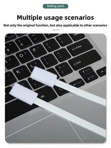 7/20件装，一次性缝隙清洁刷，适用于狭小空间，细节清洁刷套装，可用于清洁马桶角落、窗轨、百叶窗、门、排气扇、炉灶等，清洁工具，清洁用品，公寓必备，返校用品 - 白色 - 查看 1