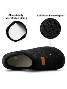 Dép đi trong nhà đế cao su mềm mại thoải mái cho nữ, Dép tập gym nam và nữ, Dép thể thao chống trượt trong nhà và ngoài trời có thể điều chỉnh, Dép du lịch gia đình, Dép đi trong nhà ấm áp mùa đông, Giày tập yoga, Giày chạy bộ, Giày tập thể dục - màu đen - Xem 5