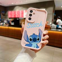 Miniso Cute Stitch From Disney's Lilo & Stitch Print, Featuring Blue "Stitch" Slogan & Adorable Stitch Design For Samsung Galaxy S25 Ultra/S25 Plus/S25/ Galaxy S24 Ultra/S24 Plus/S24/S24 FE/S23 Ultra/S23 FE/S22Ultra/S22 Plus/S22/S21 Ultra/S21 Plus/S21/S21 FE/A13/A14/A15/A16/A17/A33/A34/A35/A36/A52/A53/A54/Galaxy Note20Ultra/Galaxy Note20,Galaxy S25 Case,Galaxy S25 Case,Galaxy S25 Ultra Case Plus Stocking Stuffers,The Girlfriend,The Chosen,Early Fall Fashion. - 咖啡棕 - 查看 2