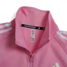 Adidas Toddler Sports Casual Jacket, Soft & Breathable Fabric, Elastic Cuffs, Windproof Casual Jacket - Pink - View 3