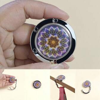 וו מתקפל בסגנון וינטג' בעל 5 קצוות בצורת כוכב, וו תלייה רב תכליתי בצד שולחן לעיצוב משרדי ועיצוב הבית, וו נייד קל משקל לנשים, מארגן אביזרים חוסך מקום לתחנת עבודה ולכניסה, מעודד ארגון אופנתי, מתנה אידיאלית לחגיגות האביב ויום האם, מושלם לאביזרים אישיים, תיקים, מפתחות וכלים קלים, שימוש יומיומי