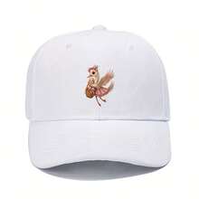 1pc Cute Swan & Embroidered Adjustable Baseball Cap - Lightweight Polyester, Ideal For Outdoor Activities, Camping, Hiking, Cycling, Fishing - Popular For Couples, Golf, Truck, Fashionable & Versatile, Casual Sports Cap| Playful Design| Lightweight Cap - 黑色 - 查看 8