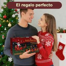 Velas Aromáticas de Soja 100% Pura - Juego de 16 en Lata con Diferentes Aromas para Relajación, Meditación y Yoga - Regalo para Mujer en Cumpleaños o Aniversario - Rojo - Ver 8