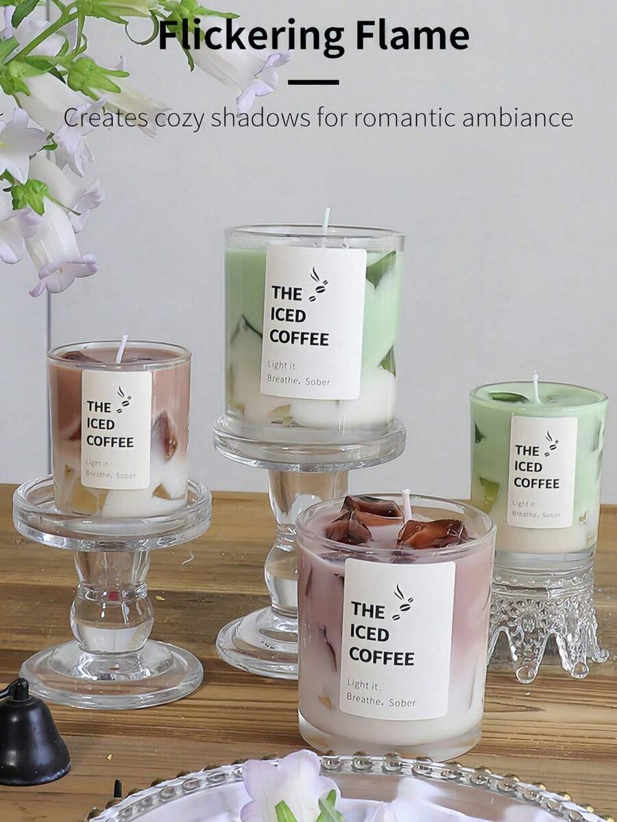 This 1pc Matcha Coffee Cup-Shaped, High-Appearance Jelly Wax Diffuser Candle Will Add A Warm And Romantic Touch To Your Home! It Makes An Excellent Gift Choice And Is Perfect For Spring-Themed Jar Candles. It Is Suitable For Various Occasions: Valentine's Day/Carnival/Easter/Party Gift, Wedding Accessory, Gift For Coffee Lovers, Unisex